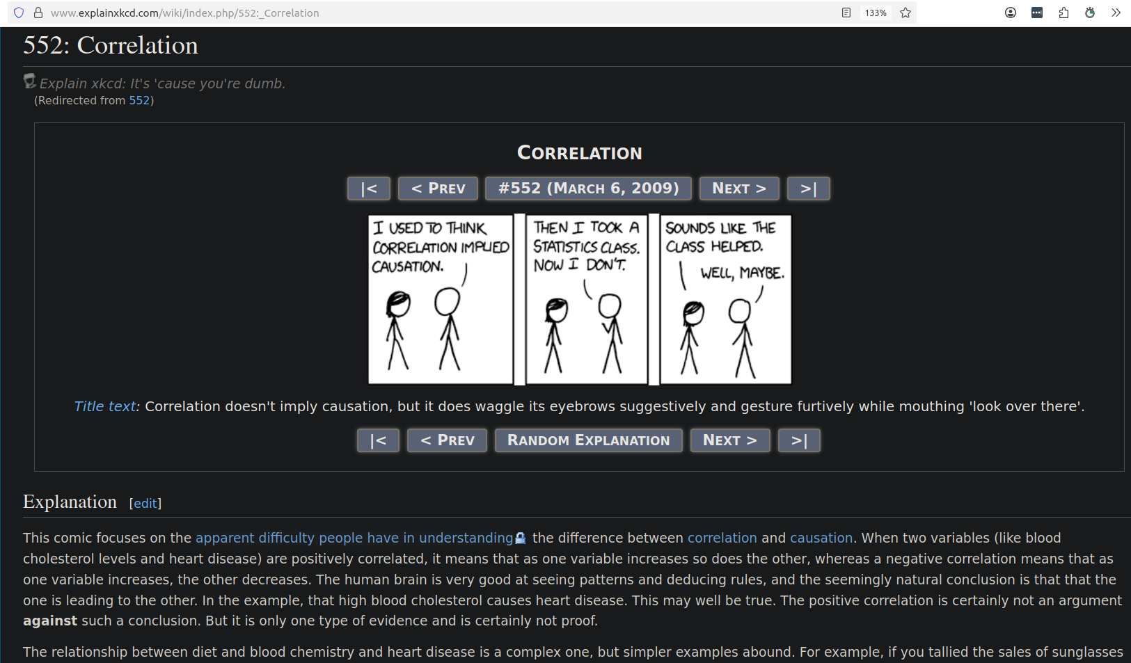 Example: Explain XKCD